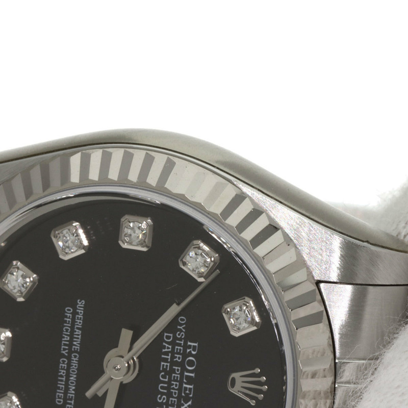 勞力士 79174G Datejust 女士十鑽腕錶,精鋼/SS/18K 白金材質-12