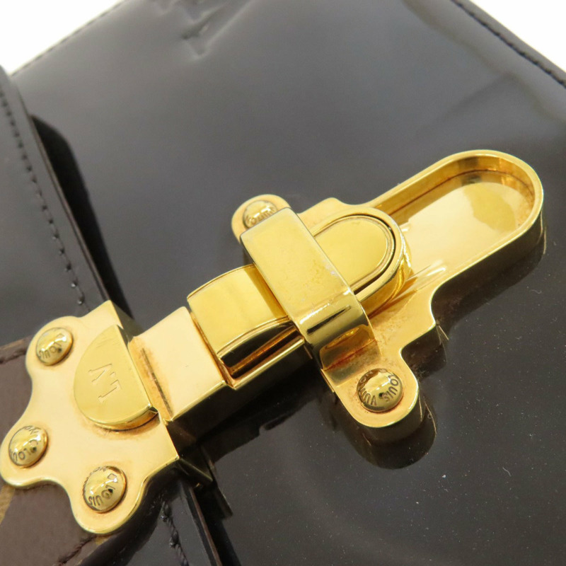 路易威登 M51953 Cherrywood 女士漆皮手提包-13