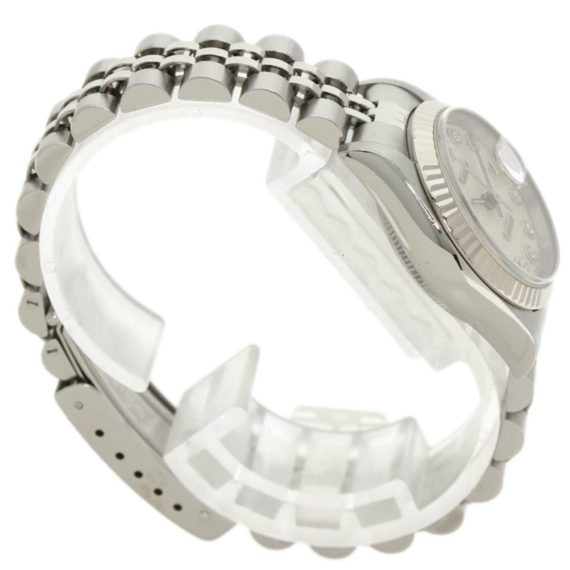 勞力士 69174G Datejust 女士十鑽腕錶，精鋼/SS/18K 白金材質-1