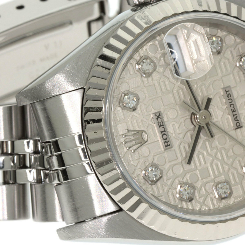 勞力士 69174G Datejust 女士十鑽腕錶，精鋼/SS/18K 白金材質-14