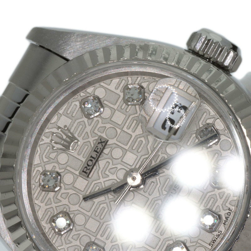 勞力士 69174G Datejust 女士十鑽腕錶，精鋼/SS/18K 白金材質-26