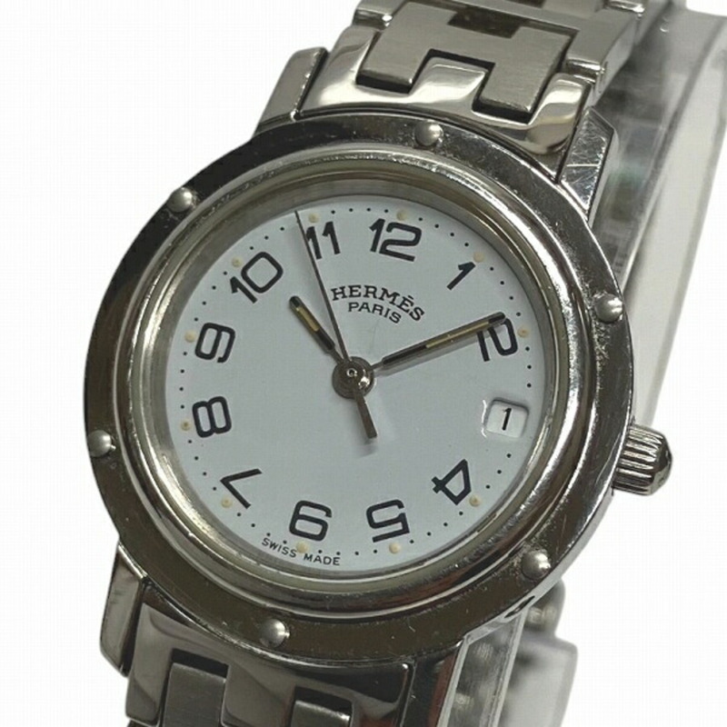 愛馬仕 Clipper CL4.210 石英腕錶,白色錶盤,女士款-3