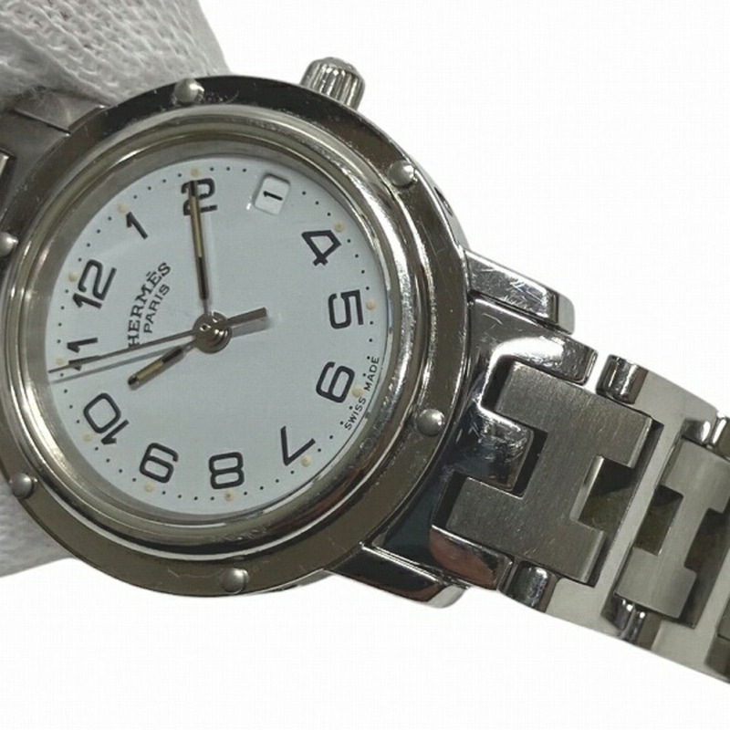 愛馬仕 Clipper CL4.210 石英腕錶,白色錶盤,女士款-8