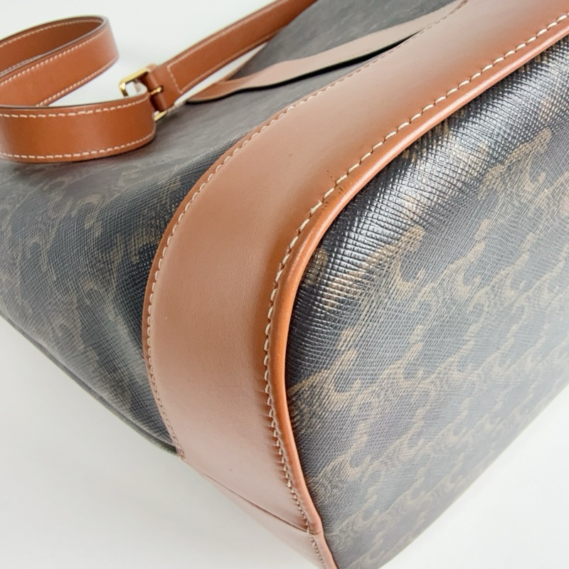 賽琳/Celine 中號標誌印花水桶包-2