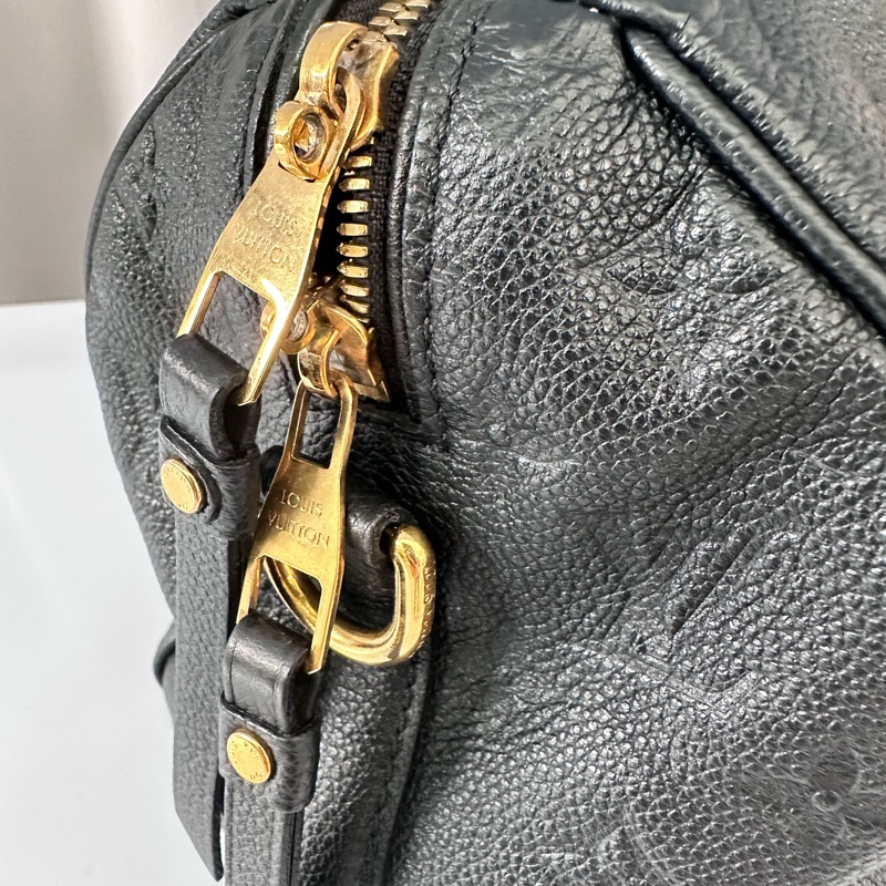 LV全皮款老花壓紋 speedy25 波士頓枕頭包-4