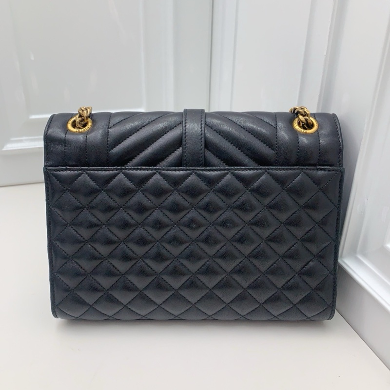 YSL聖羅蘭 envelope金銀扣信封包 -1