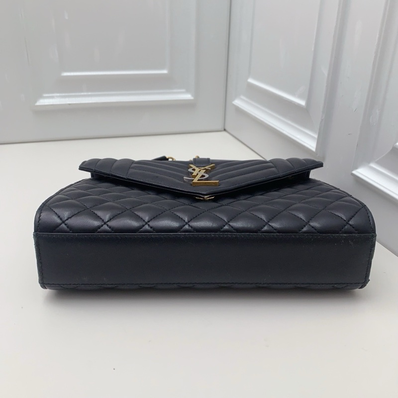 YSL聖羅蘭 envelope金銀扣信封包 -4