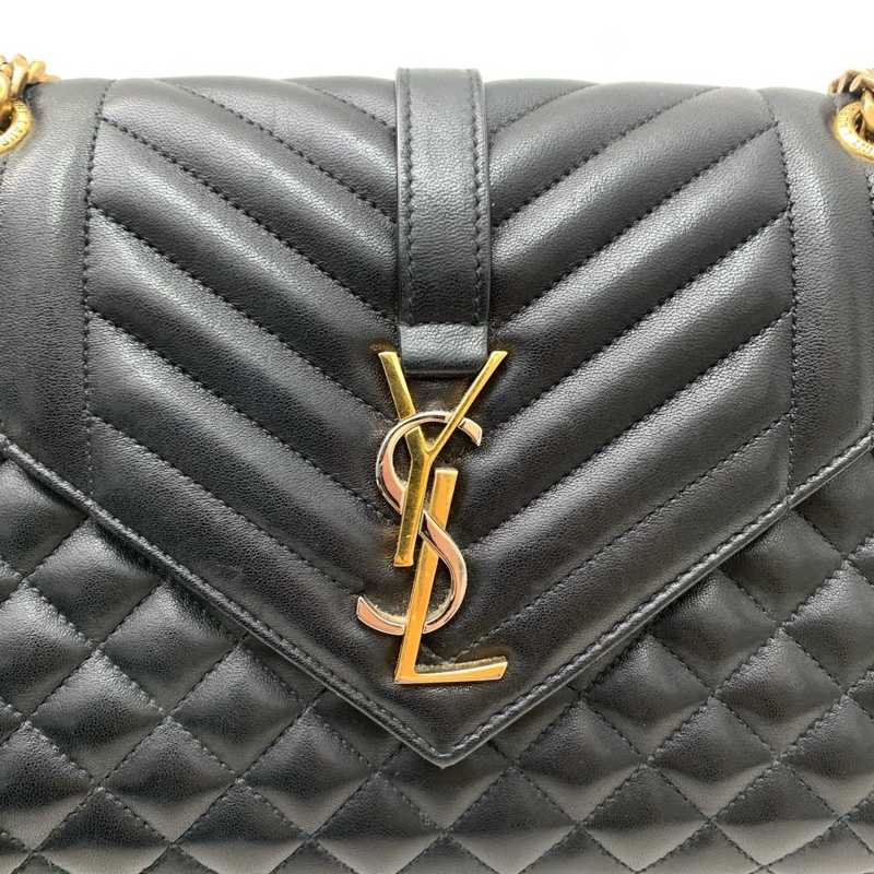 YSL聖羅蘭 envelope金銀扣信封包 -5