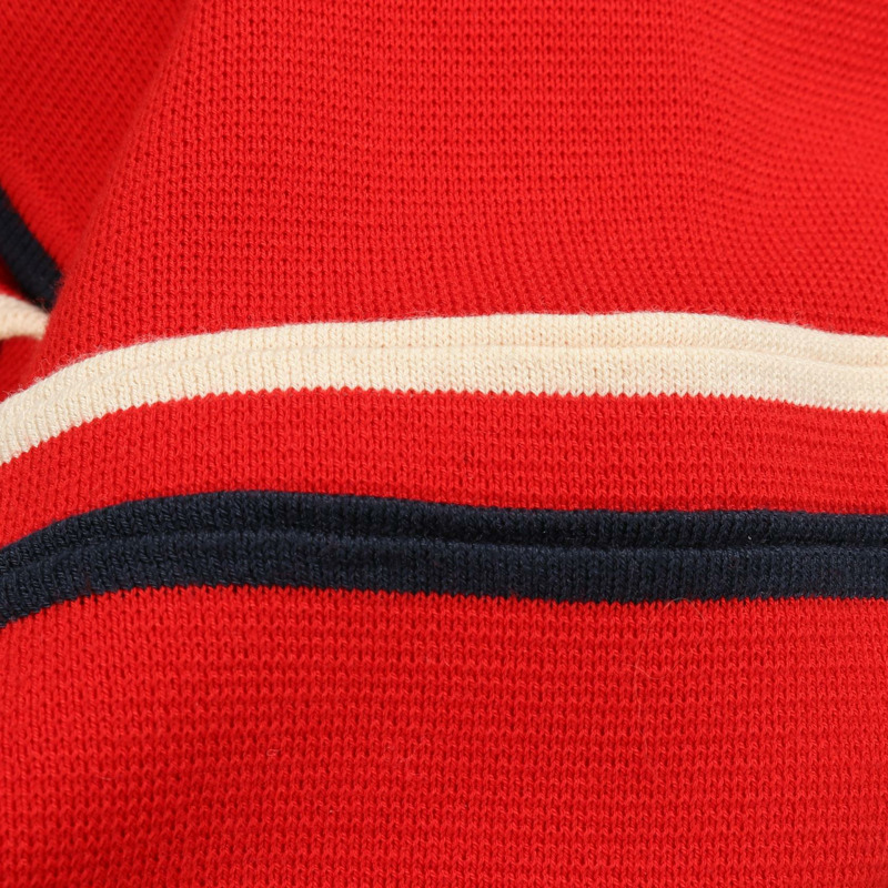 GUCCI 紅色 Polo 洋裝 #S 短袖棉絲混紡 二手女裝-6