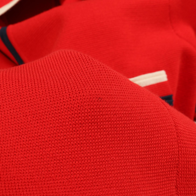 GUCCI 紅色 Polo 洋裝 #S 短袖棉絲混紡 二手女裝-7