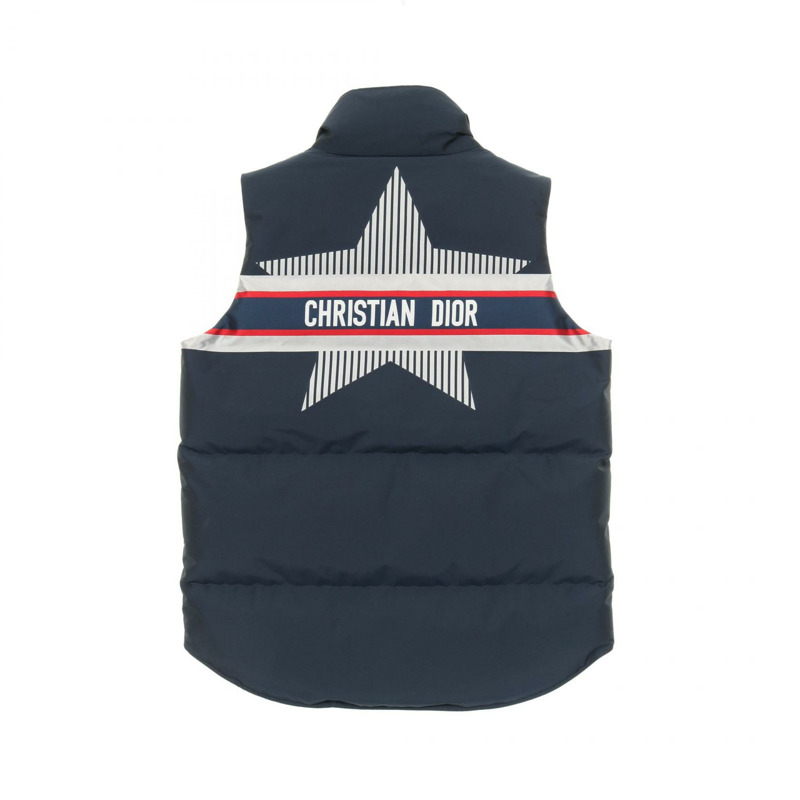 Christian Dior羽絨背心 #XS 聚酯纖維 海軍藍 銀色 紅色 二手 女款-1