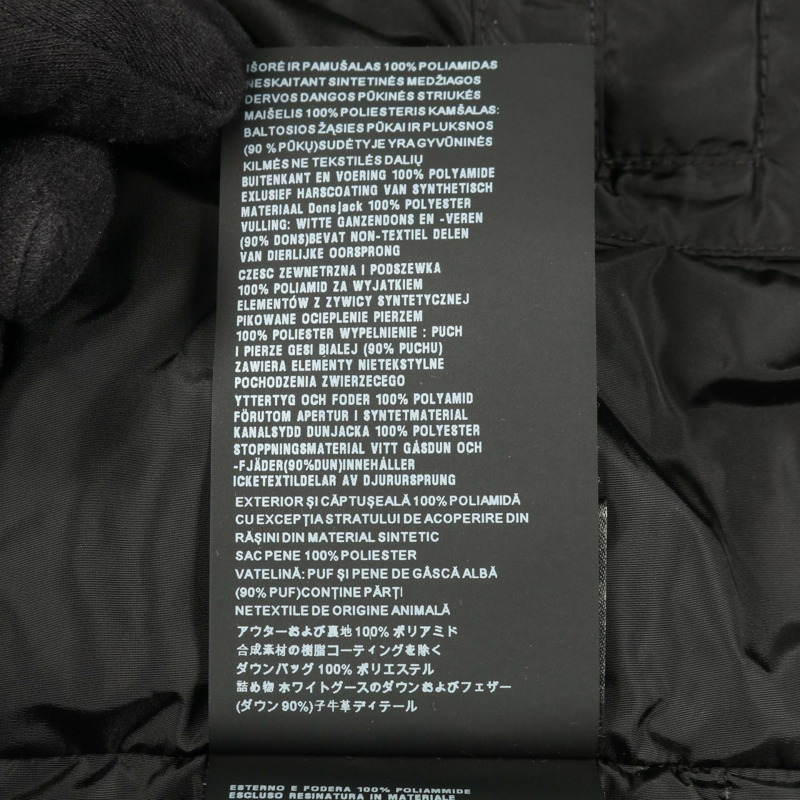 PRADA 男士黑色尼龍羽絨外套,二手,貨號 52-4