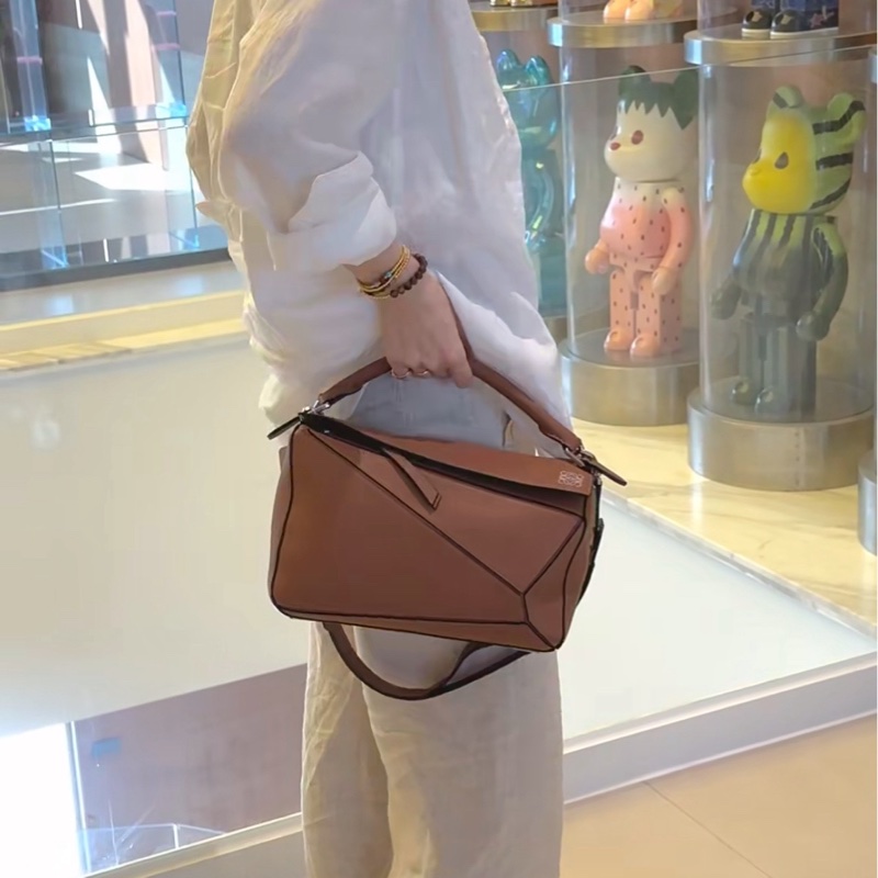 Loewe羅意威 Puzzle 焦糖色幾何包 中號-5