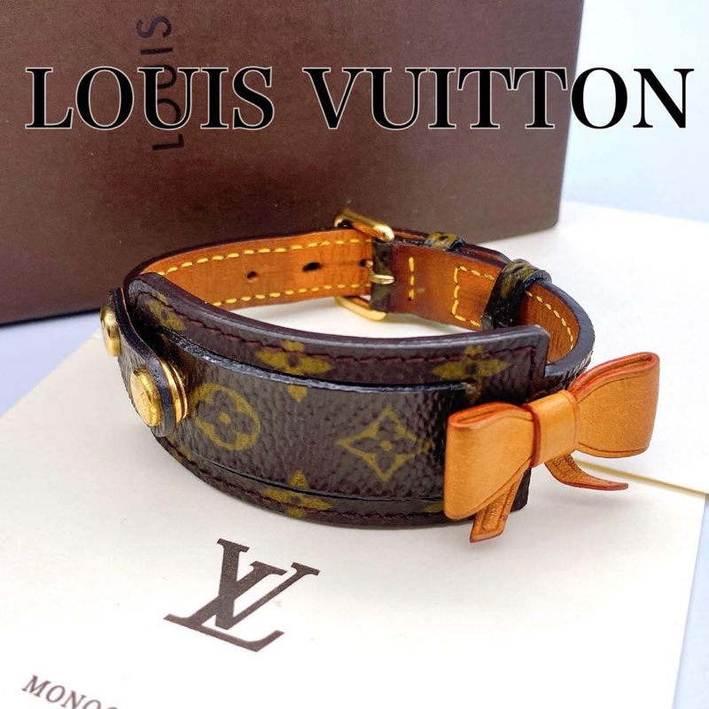 LOUIS VUITTON 路易威登老花🌹手環 絕版品-0