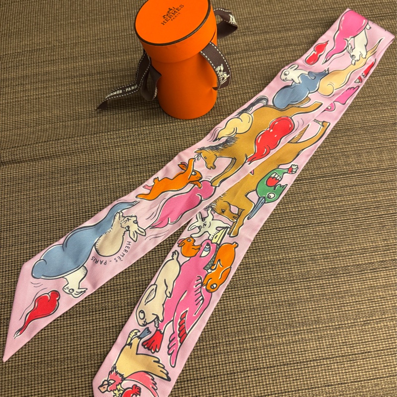 HERMES twilly絲巾-0