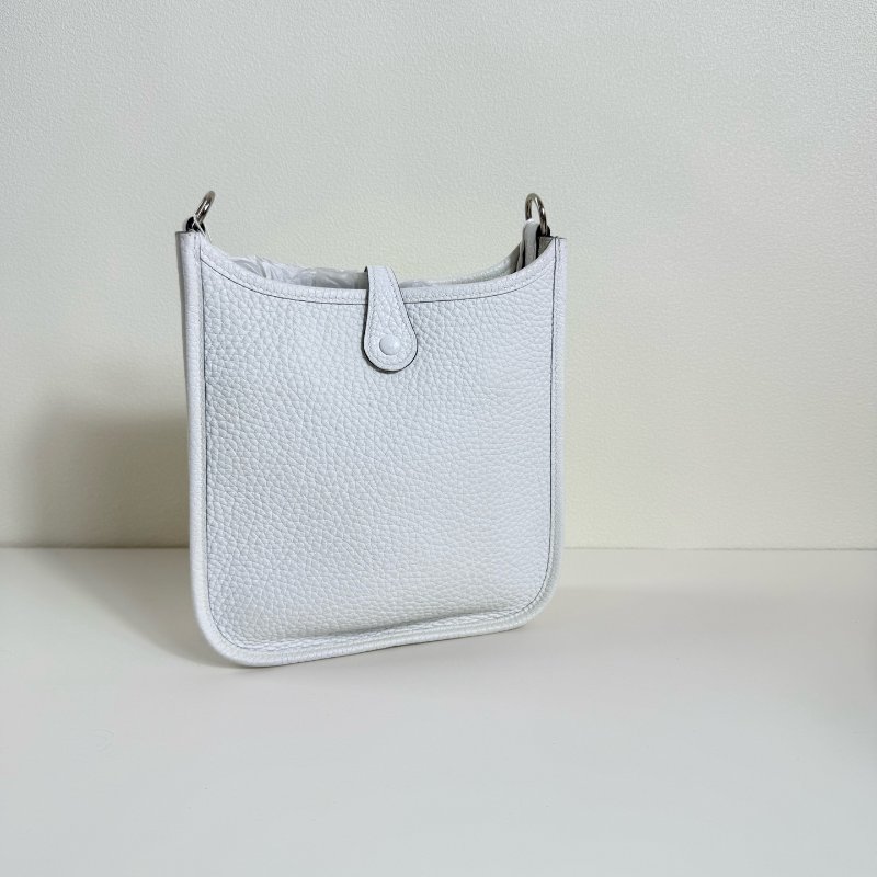Hermes 愛馬仕伊芙琳 冰川白 mini銀扣 b刻 2023年-3