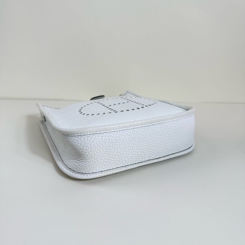 Hermes 愛馬仕伊芙琳 冰川白 mini銀扣 b刻 2023年-7