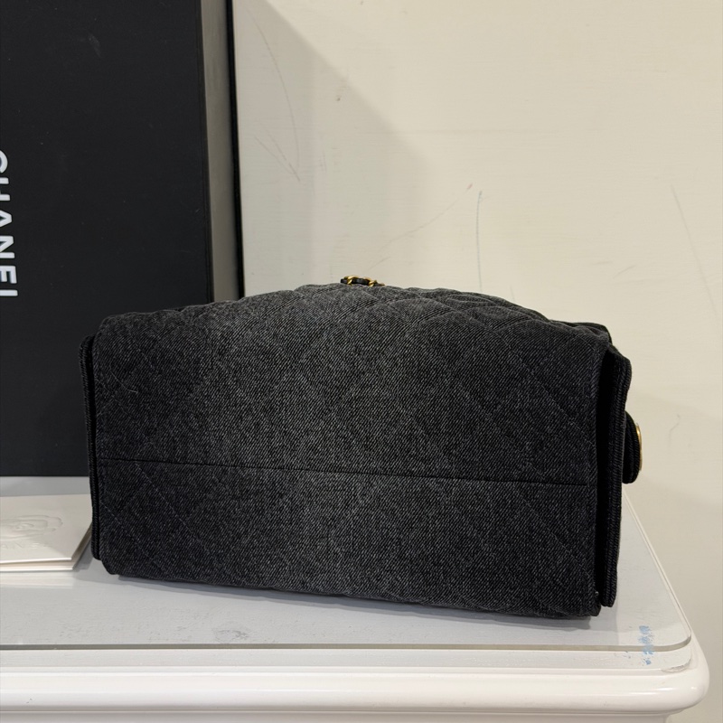 #大全配🈶台灣購證 #市場稀缺黑牛仔 香奈兒25bag小號 #近新閒置-8