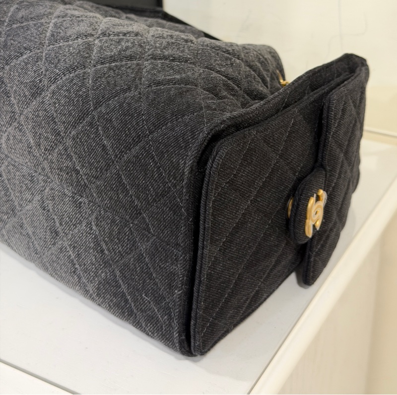 #大全配🈶台灣購證 #市場稀缺黑牛仔 香奈兒25bag小號 #近新閒置-11