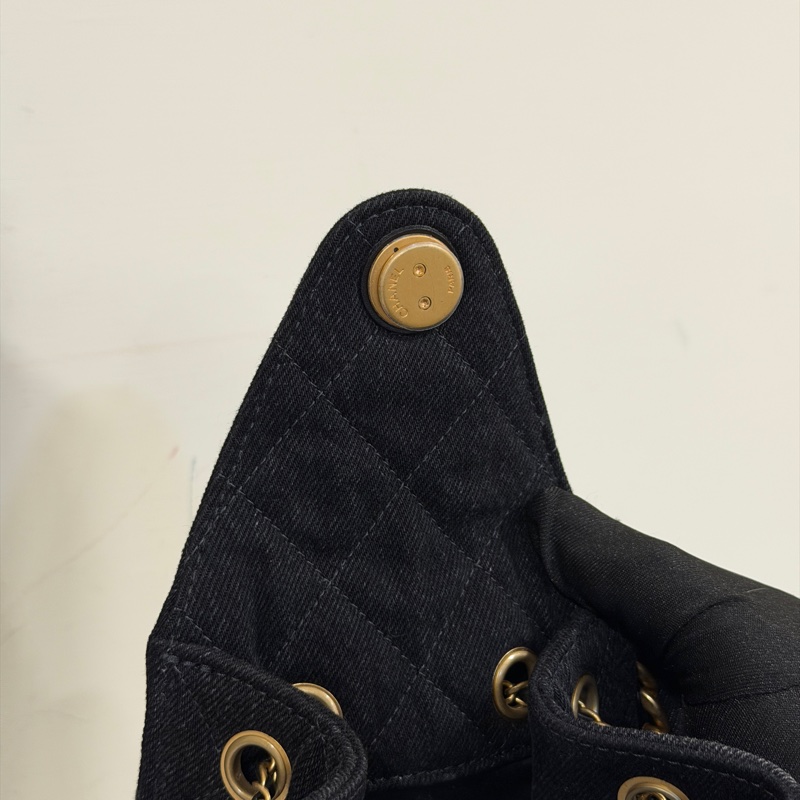 #大全配🈶台灣購證 #市場稀缺黑牛仔 香奈兒25bag小號 #近新閒置-14