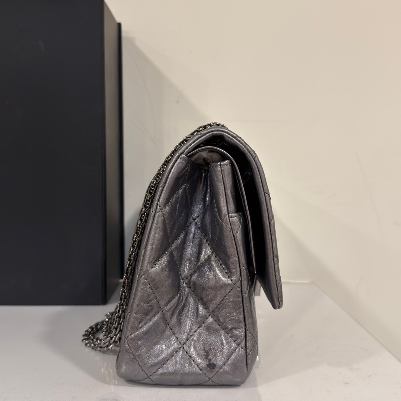 #市場唯一金屬銀 #配件齊全 香奈兒2.55 Cf30鏈條口蓋包 #已絕版具收藏價值-3