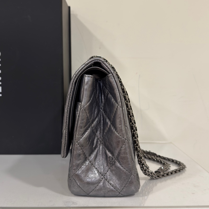 #市場唯一金屬銀 #配件齊全 香奈兒2.55 Cf30鏈條口蓋包 #已絕版具收藏價值-4