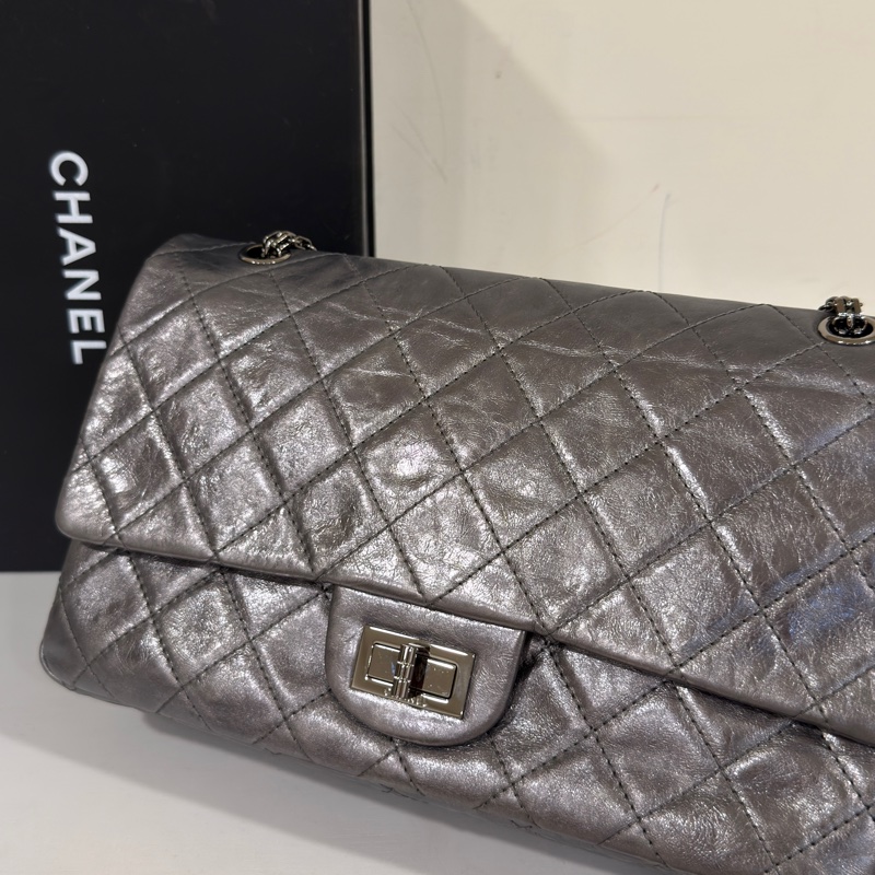 #市場唯一金屬銀 #配件齊全 香奈兒2.55 Cf30鏈條口蓋包 #已絕版具收藏價值-8