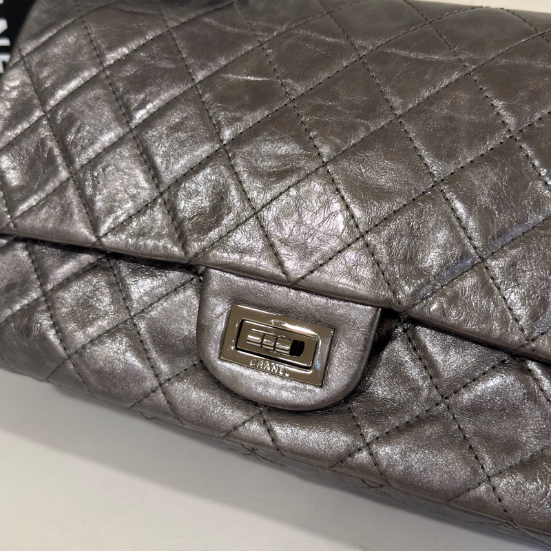 #市場唯一金屬銀 #配件齊全 香奈兒2.55 Cf30鏈條口蓋包 #已絕版具收藏價值-9