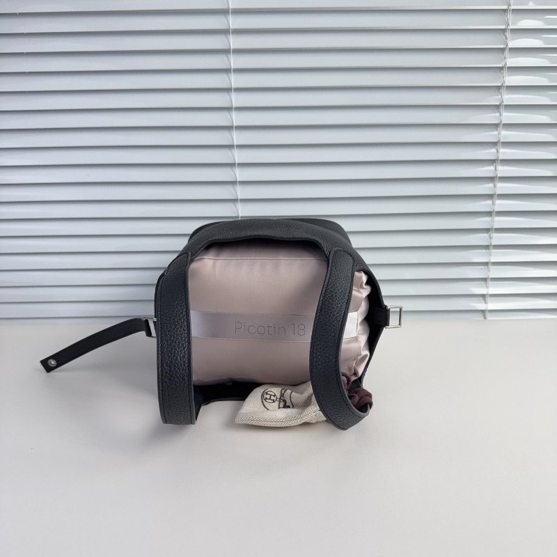 Hermes 愛馬仕 菜籃子18黑銀-4