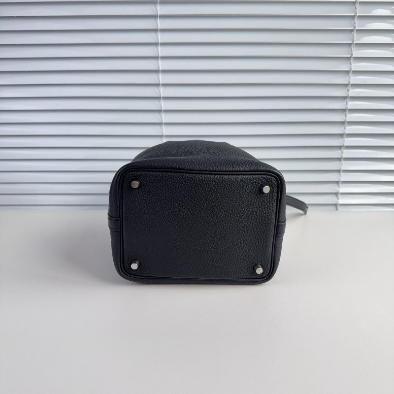 Hermes 愛馬仕 菜籃子18黑銀-5