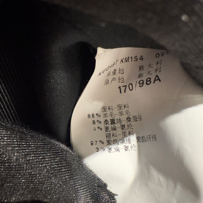 【美收精品】ARMANI 黑白點陣式西裝外套 4-523-6