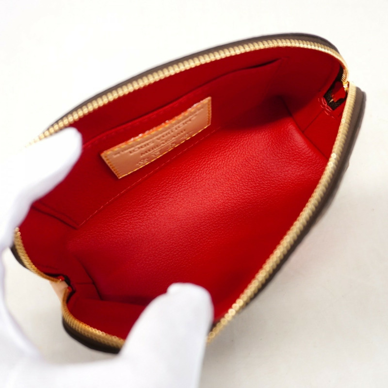 Louis Vuitton Monogram Cherry Pochette Tick PM M13766 與村上隆合作款,有棕色和紅色可選。-3