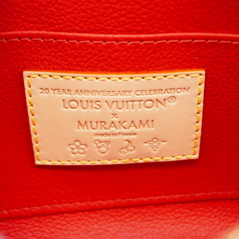 Louis Vuitton Monogram Cherry Pochette Tick PM M13766 與村上隆合作款,有棕色和紅色可選。-4