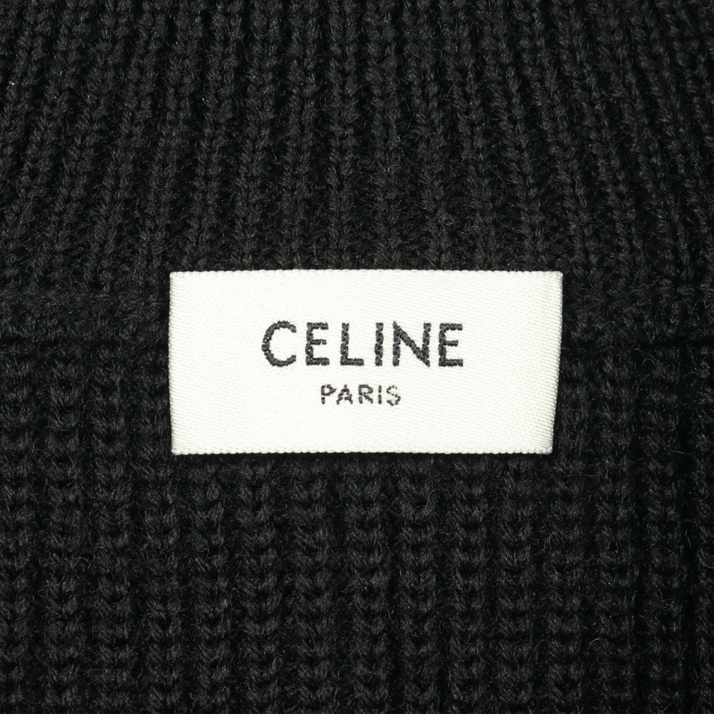 CELINE Triomphe Trucker 針織毛衣,羊毛材質,黑色,二手,男士 M 碼-2