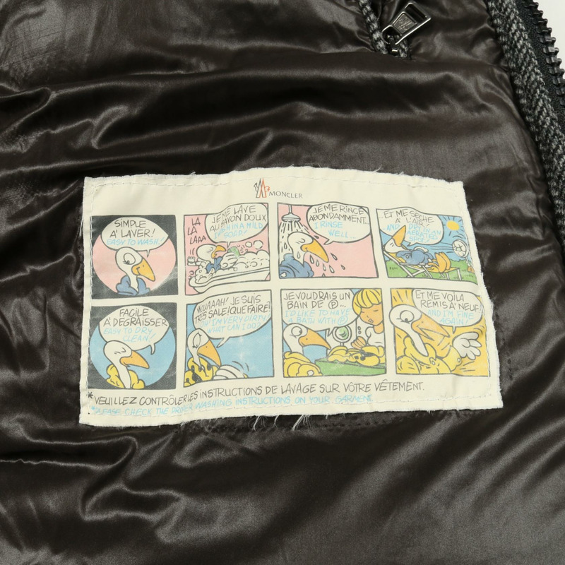 MONCLER FLORIAN 羽絨外套 4192700 羊毛 灰色 #0 二手 男款-8