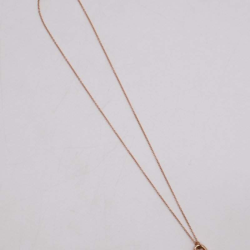 HERMES Farandole pendant 18K玫瑰金豬鼻子項鍊-4