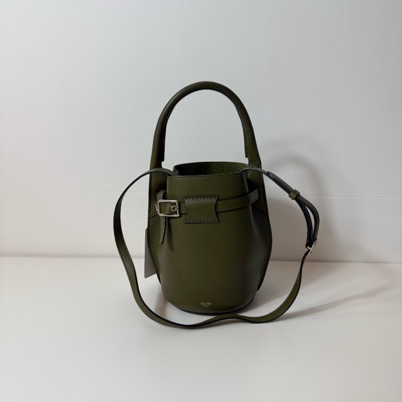 Celine賽琳mini水桶包綠色 98-99新-0