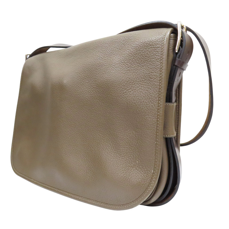 褐灰色 Taurillon牛皮 Barda 35 肩背包 □R刻【HERMES 愛馬仕】-2