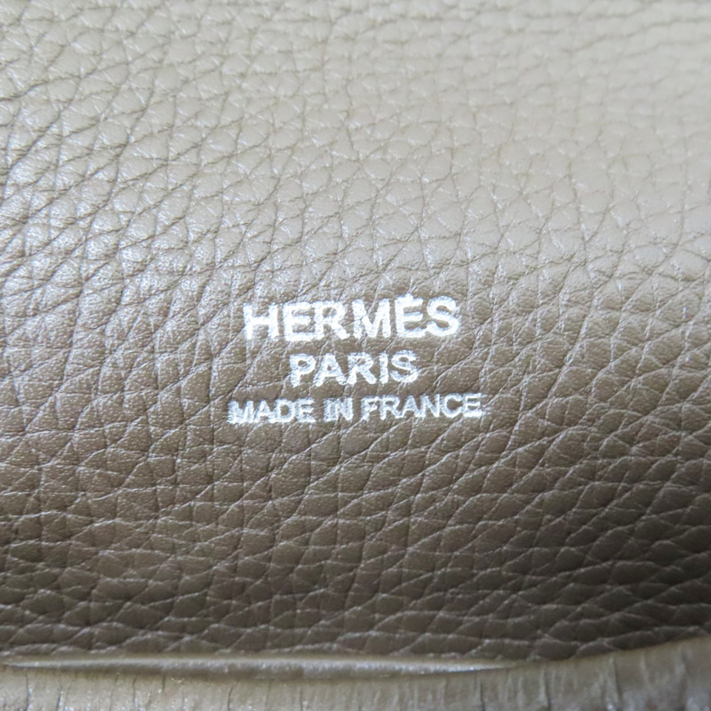 褐灰色 Taurillon牛皮 Barda 35 肩背包 □R刻【HERMES 愛馬仕】-6