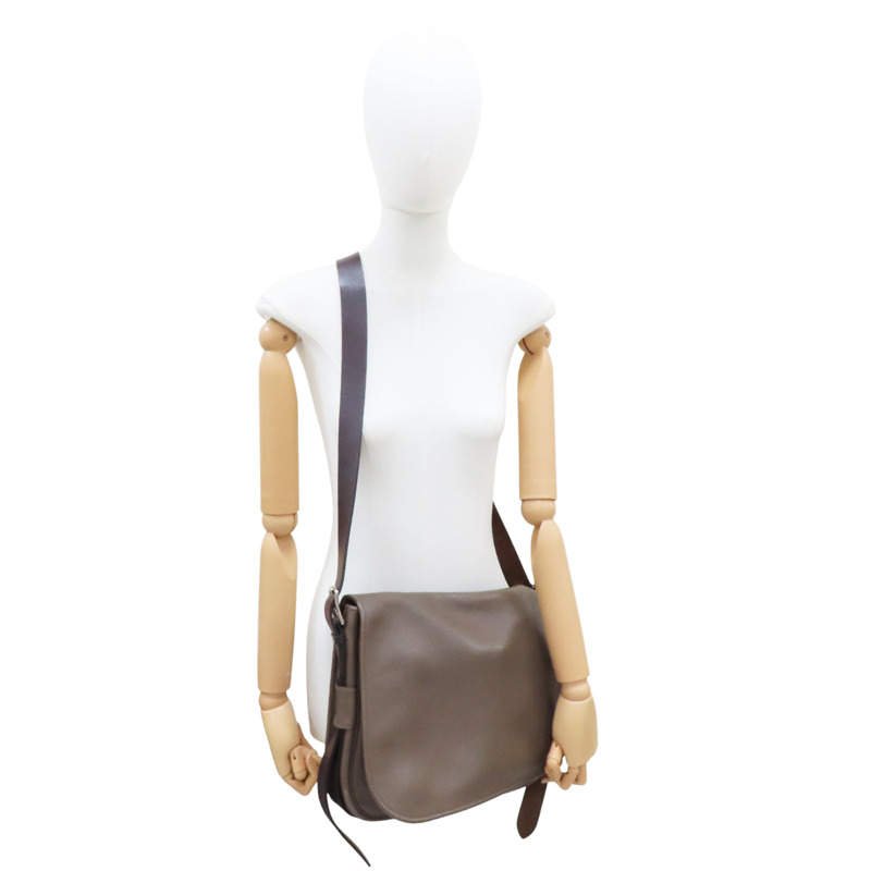 褐灰色 Taurillon牛皮 Barda 35 肩背包 □R刻【HERMES 愛馬仕】-8