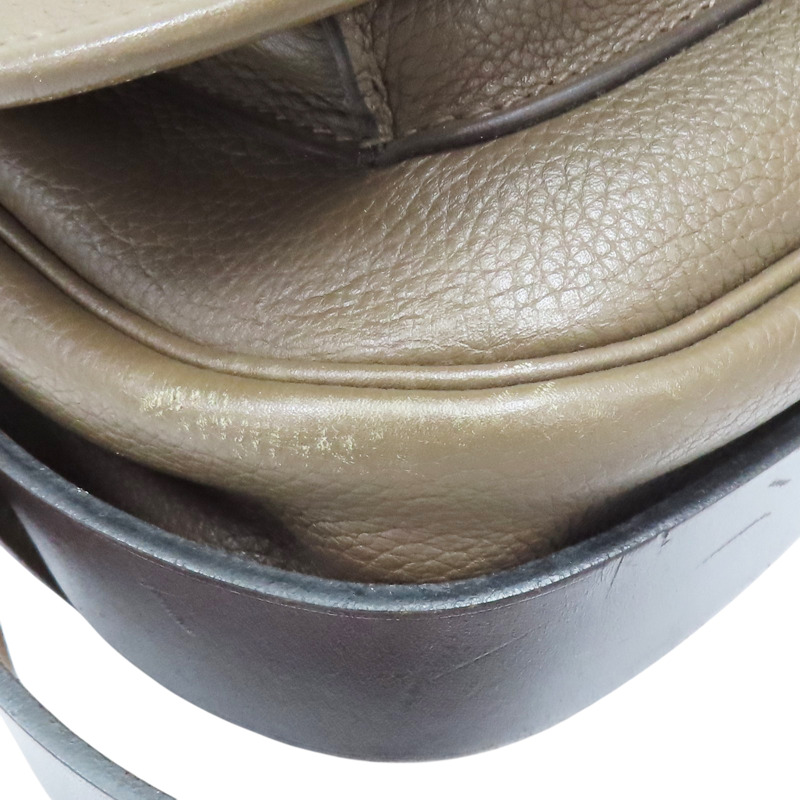 褐灰色 Taurillon牛皮 Barda 35 肩背包 □R刻【HERMES 愛馬仕】-9