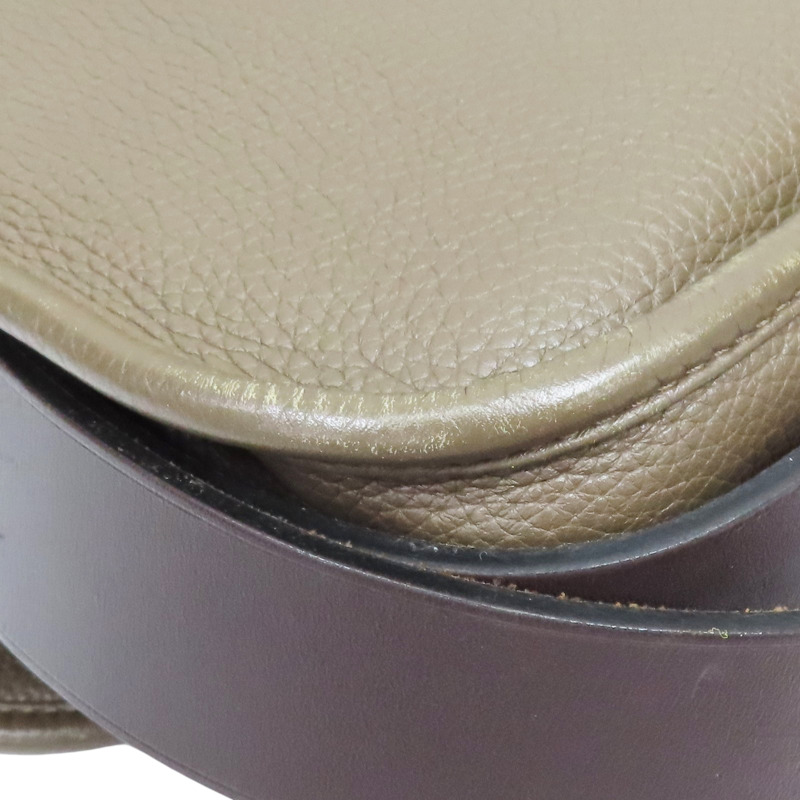 褐灰色 Taurillon牛皮 Barda 35 肩背包 □R刻【HERMES 愛馬仕】-11