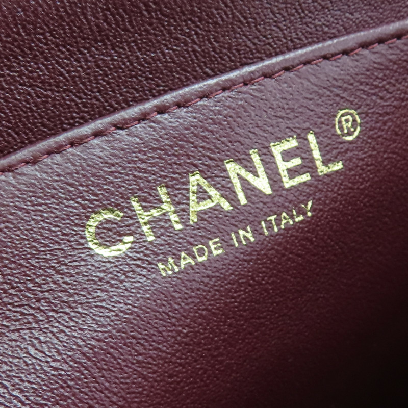 黑色 菱格紋 羊革 Maxi Classic Flap 鍊帶 肩背包 (無卡)【CHANEL 香奈兒】-9