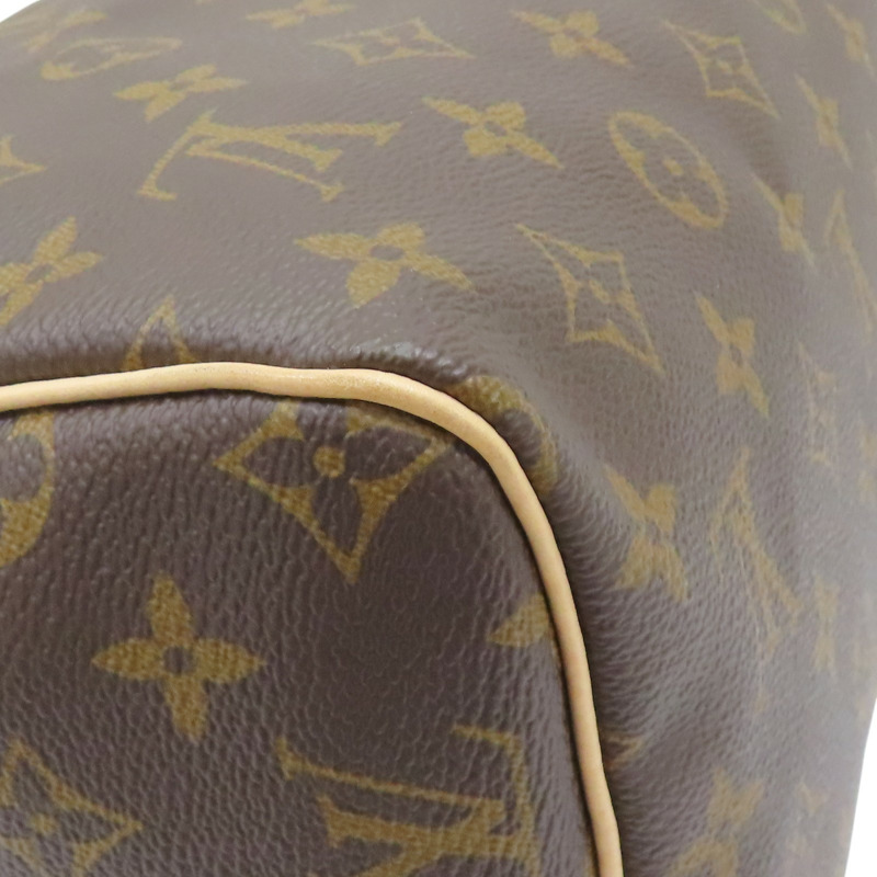 棕色 原花帆布 Speedy Bandouliere 30  兩用包【LOUIS VUITTON LV 路易威登】 M46980-11