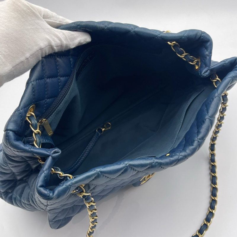 Chanel香奈儿机场包羊皮链条包-8