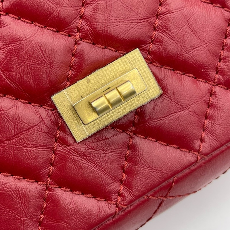 Chanel 香奈儿 2.55系列红金大mini链条包-6