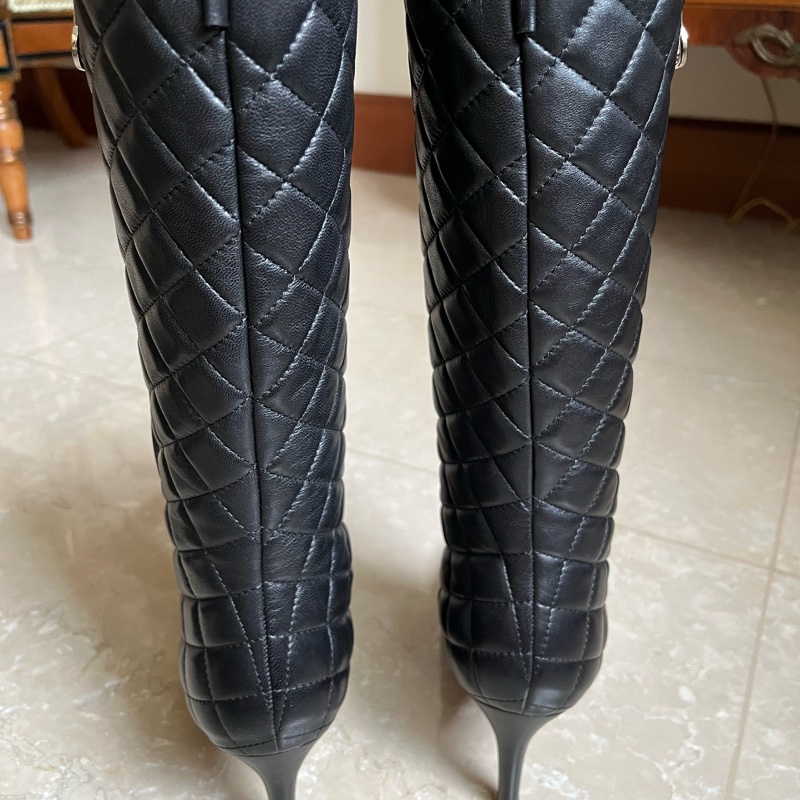 CHANEL高筒窄靴-1