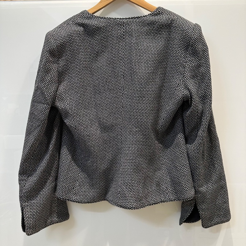 【美收精品】ARMANI 黑白點點灰釦西裝外套 4-526-1