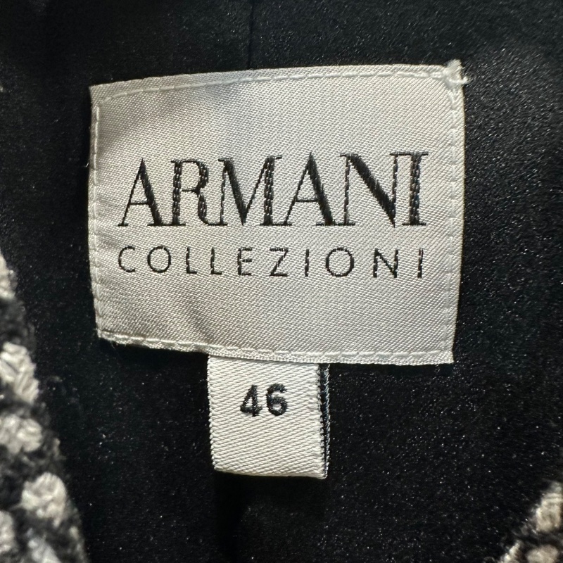 【美收精品】ARMANI 黑白點點灰釦西裝外套 4-526-2