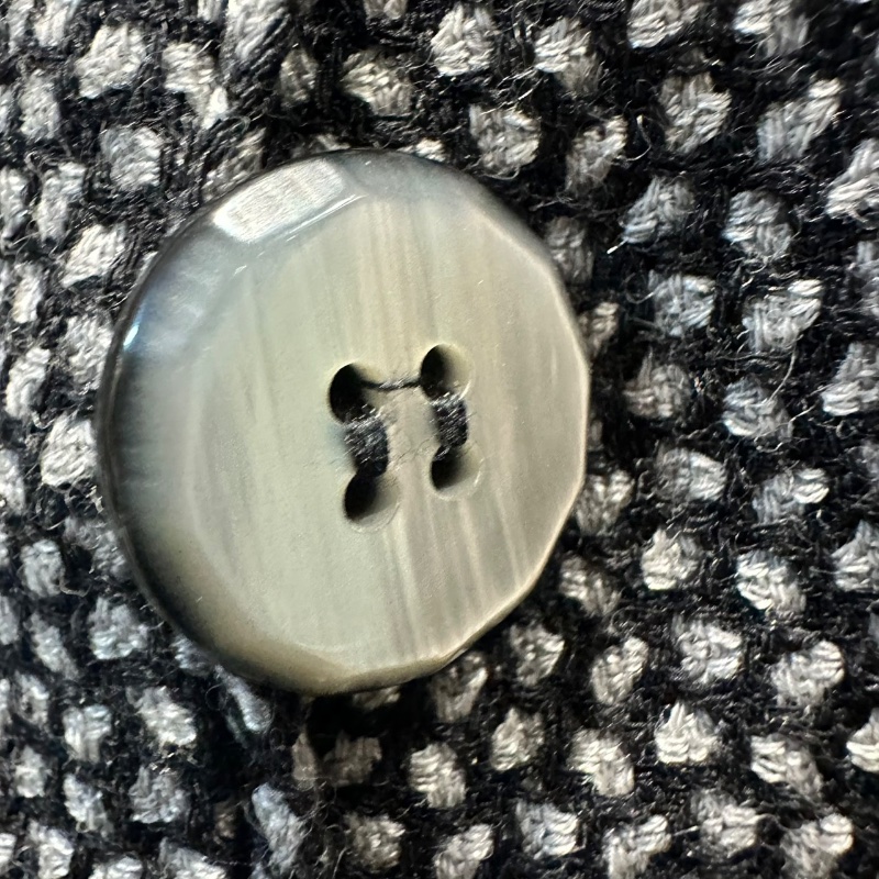 【美收精品】ARMANI 黑白點點灰釦西裝外套 4-526-3